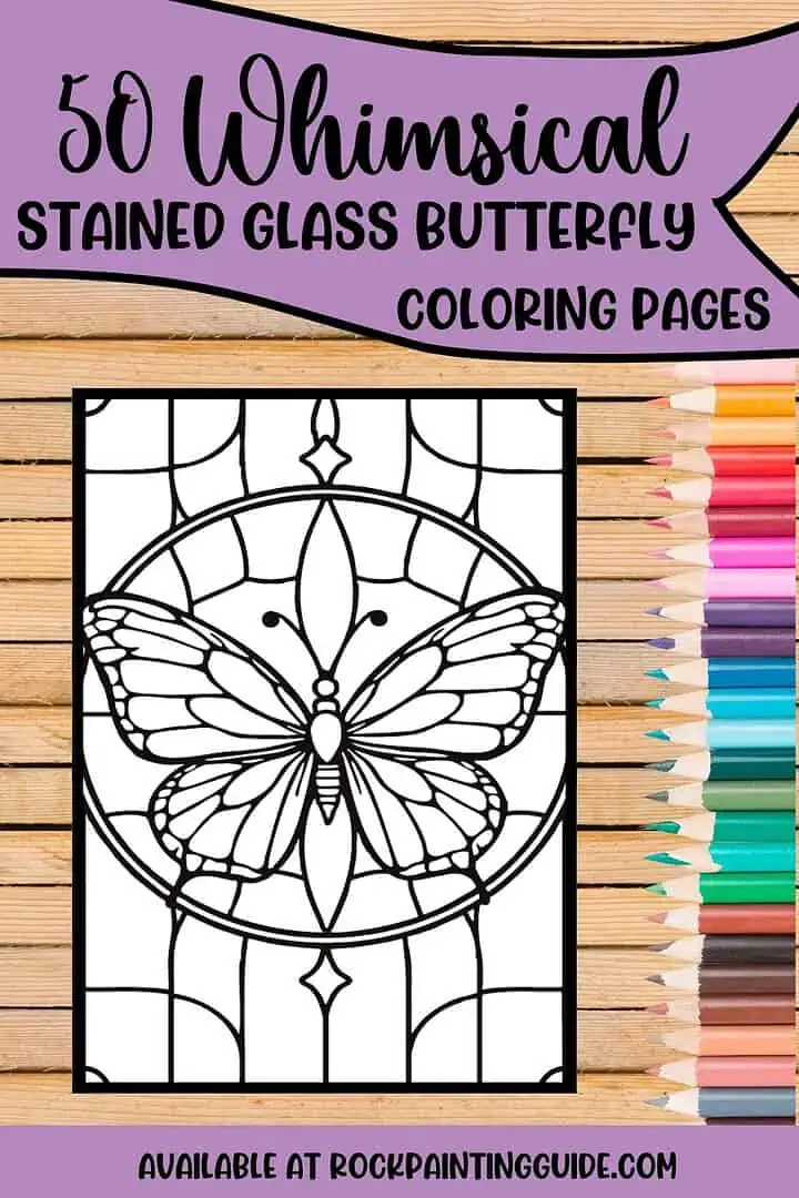 50 Enchanting Stained Glass Butterfly Coloring Pages To Try! 7 black and white stained glass butterfly coloring page