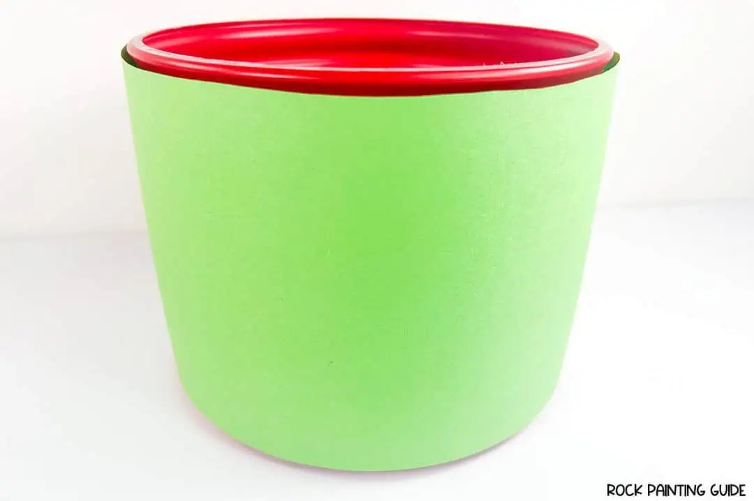 Make a Magical Leprechaun Trap in Minutes with Dollar Tree Finds 5 coffee container covered with green paper