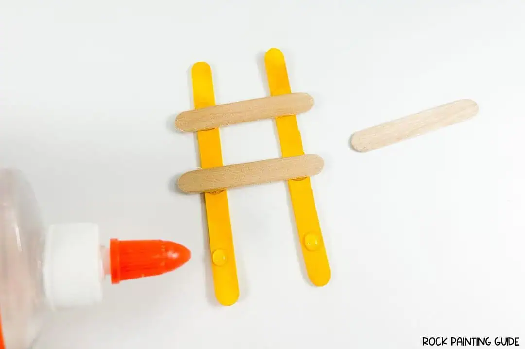 Make a Magical Leprechaun Trap in Minutes with Dollar Tree Finds 9 popsickle stick ladder