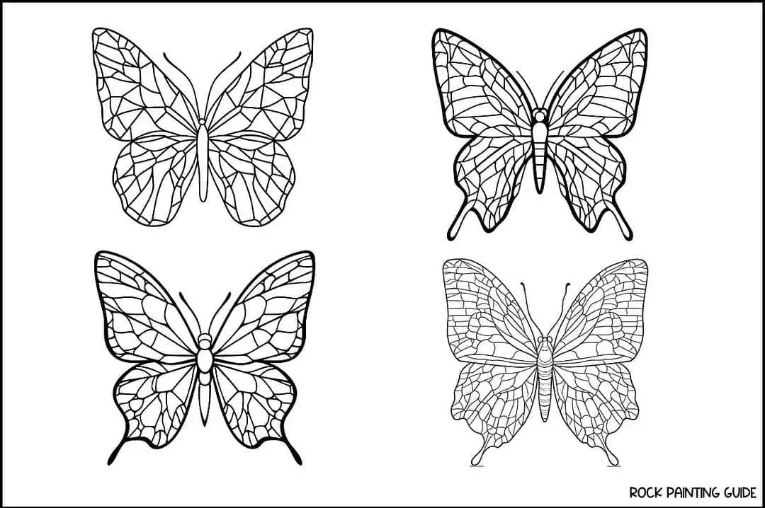 40 Enchanting Butterfly Drawing Ideas for Every Artist 8 stained glass butterfly drawing ideas