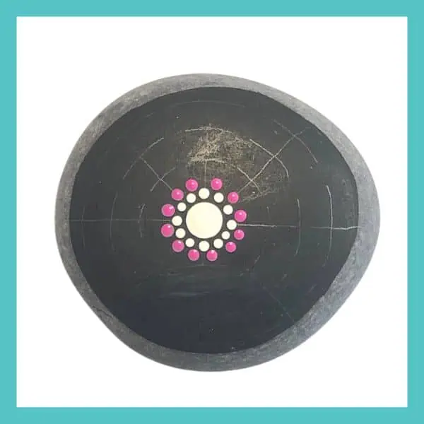 Easy Mandala Rock Painting for Beginners: Free Dot Art PDF 7 dot art painting a stone