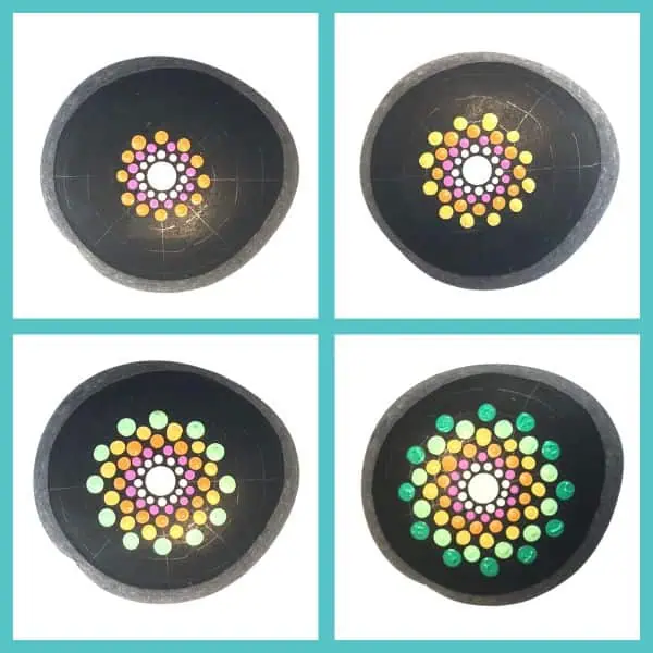 Easy Mandala Rock Painting for Beginners: Free Dot Art PDF 8 mandala stone painting steps