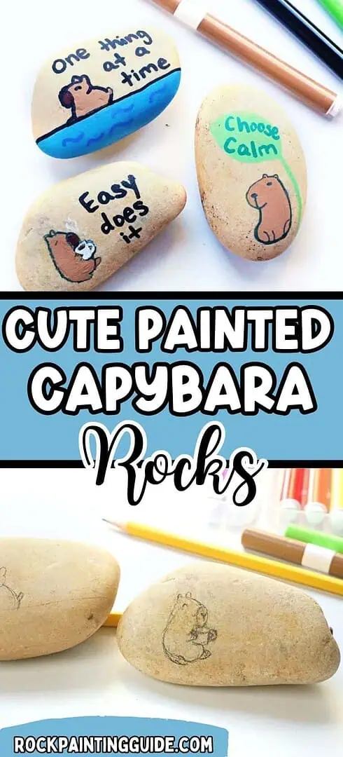 Create Capybara Painted Rocks for effortless Slow Living 12 Christmas Pinterest Templates