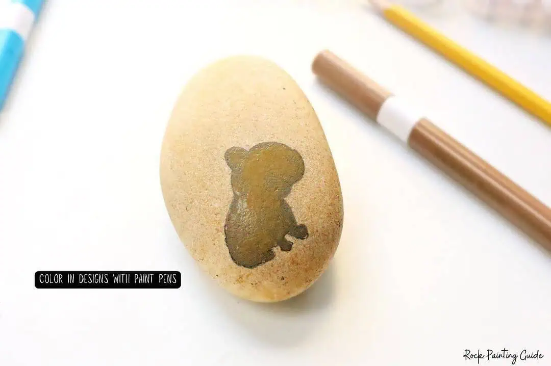 Create Capybara Painted Rocks for effortless Slow Living 6 color in capybara painted rock with paint pens