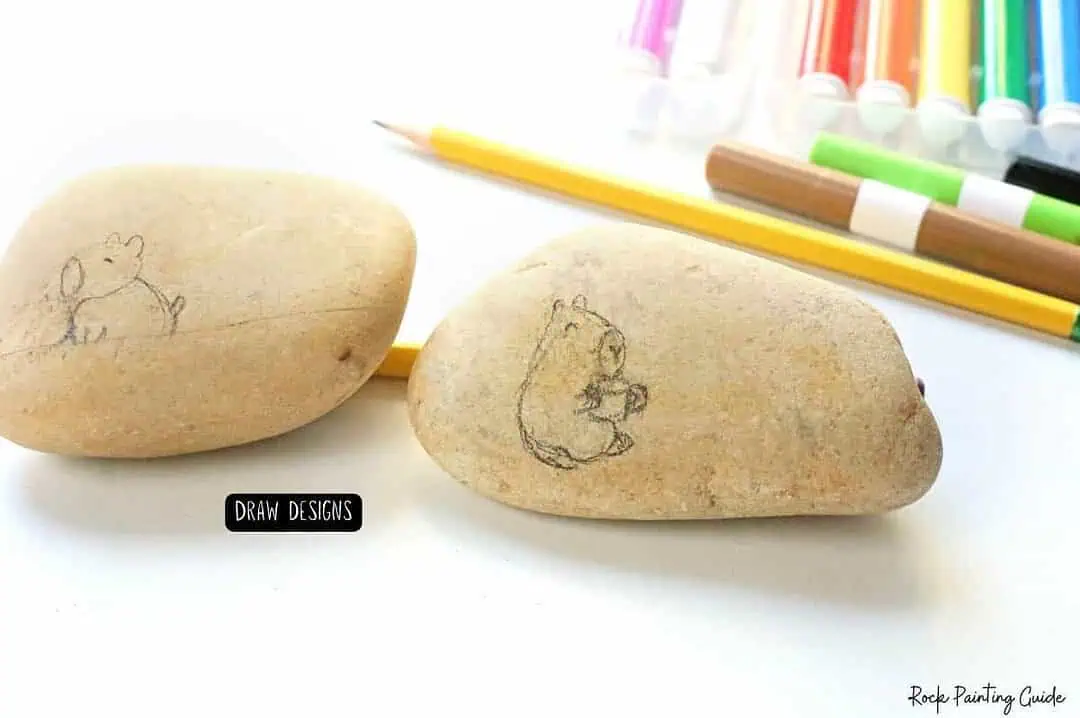 Create Capybara Painted Rocks for effortless Slow Living 5 Painted Caypbara Rocks Step 1