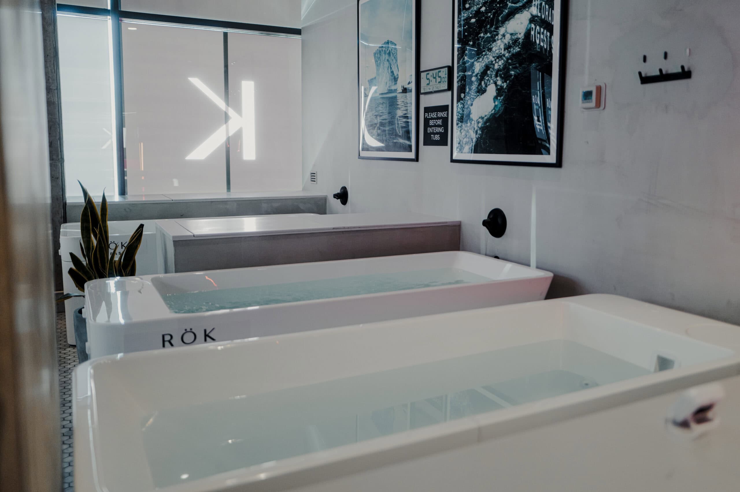 Cold plunges at ROK SPAS Denver — finishing a sauna session with cold exposure for maximum recovery
