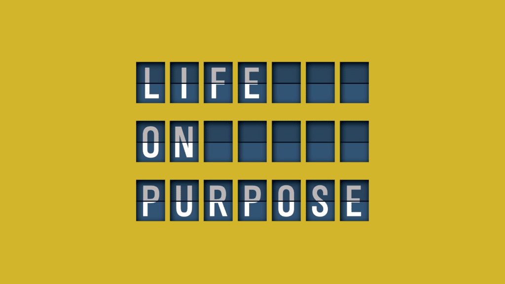 Life on Purpose sign at Rolling Hills Community Church, inspiring faith and community.