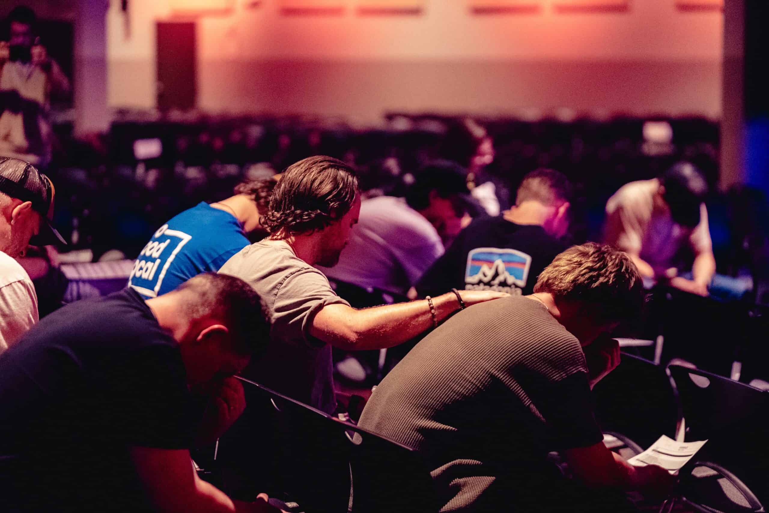 Men Praying Church