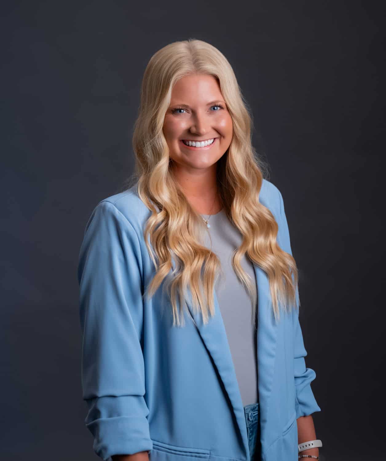 Church leadership team member at Rolling Hills Community Church smiling in a professional portrait.