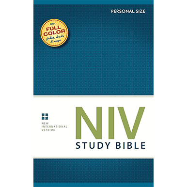 Bible study session at Rolling Hills Community Church with NIV Study Bible.