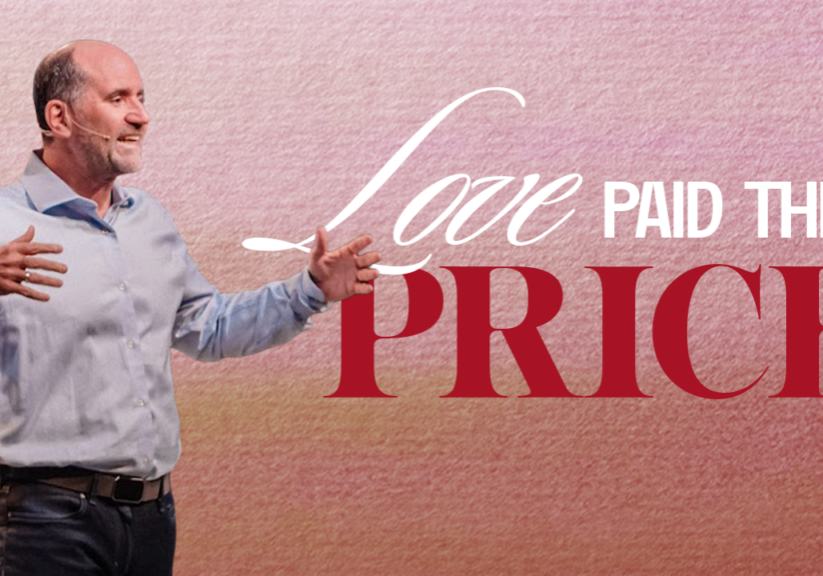 Inspirational speaker at Rolling Hills Community Church sharing a message of love and sacrifice.