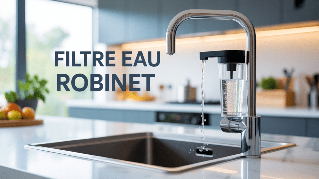 Robinet moderne avec filtre eau robinet