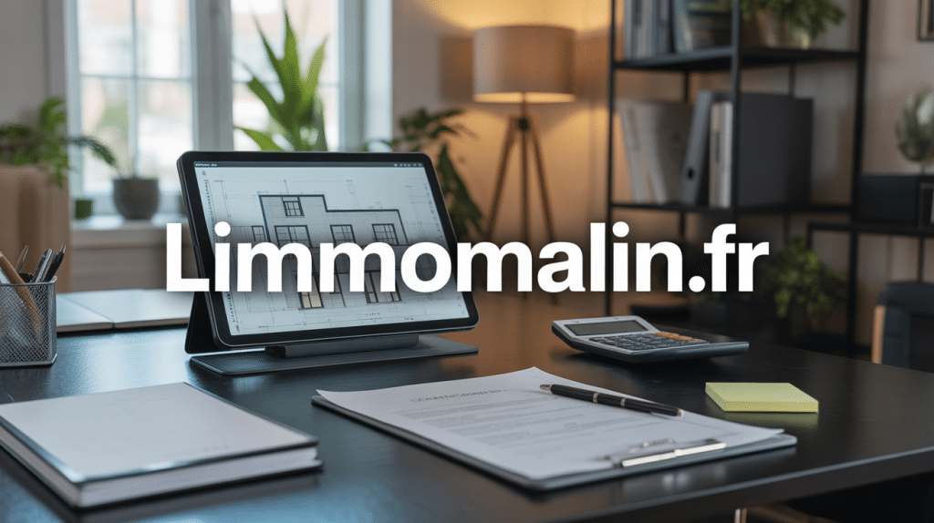 Plateforme limmomalin.fr sur bureau moderne