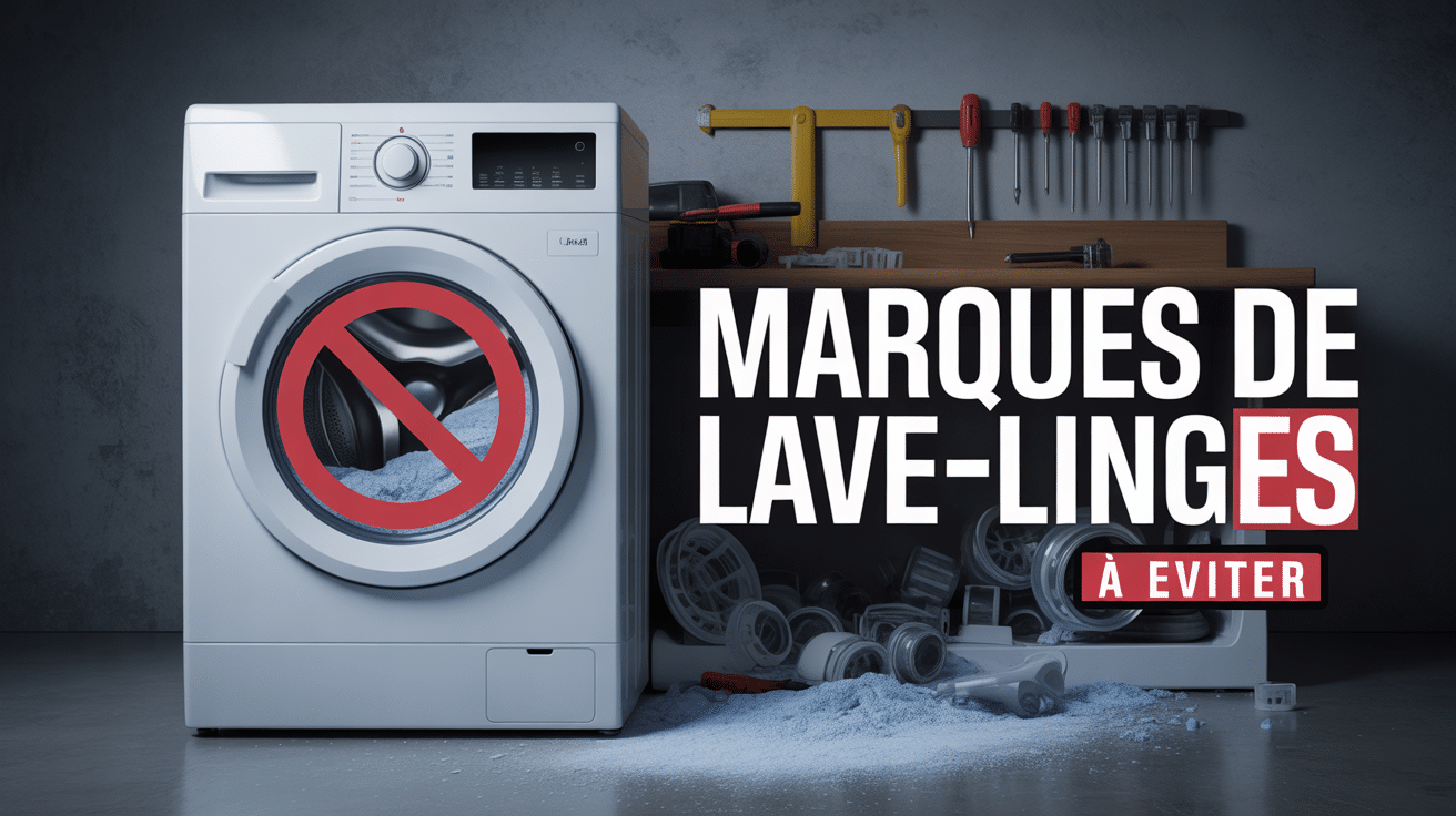 Lave-linge à éviter avec symbole d'interdiction