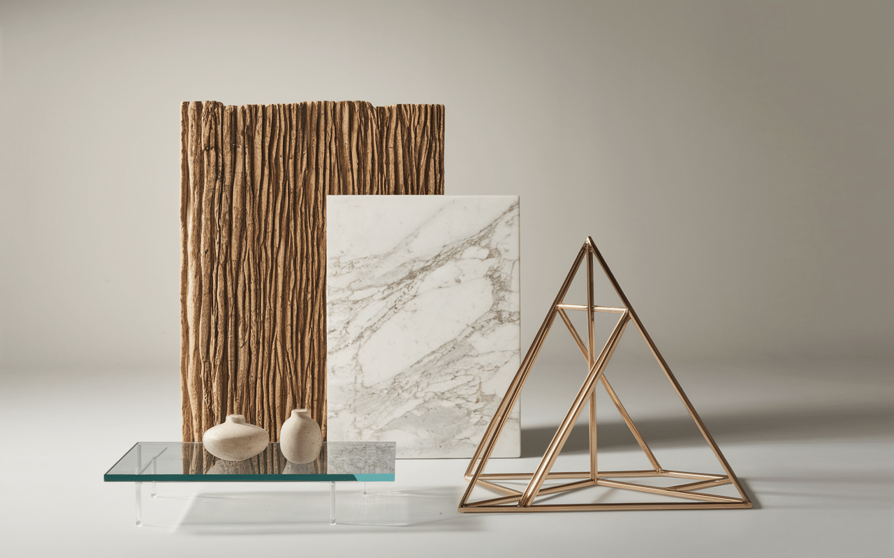 Échantillons matériaux tables basses design