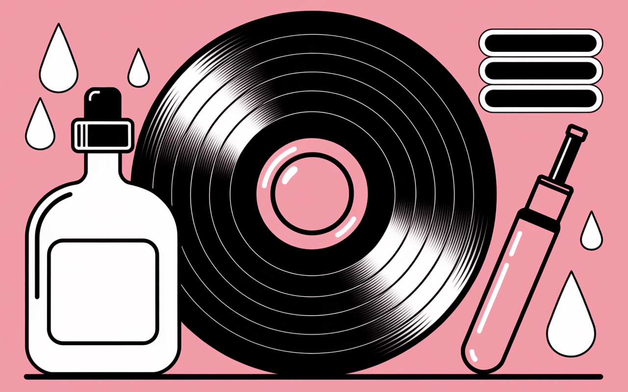 détail nettoyer vinyle vinaigre blanc solution gouttes