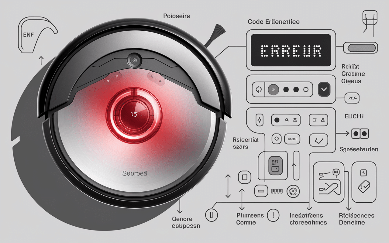 robot piscine zodiac voyant i clignote gros plan panneau