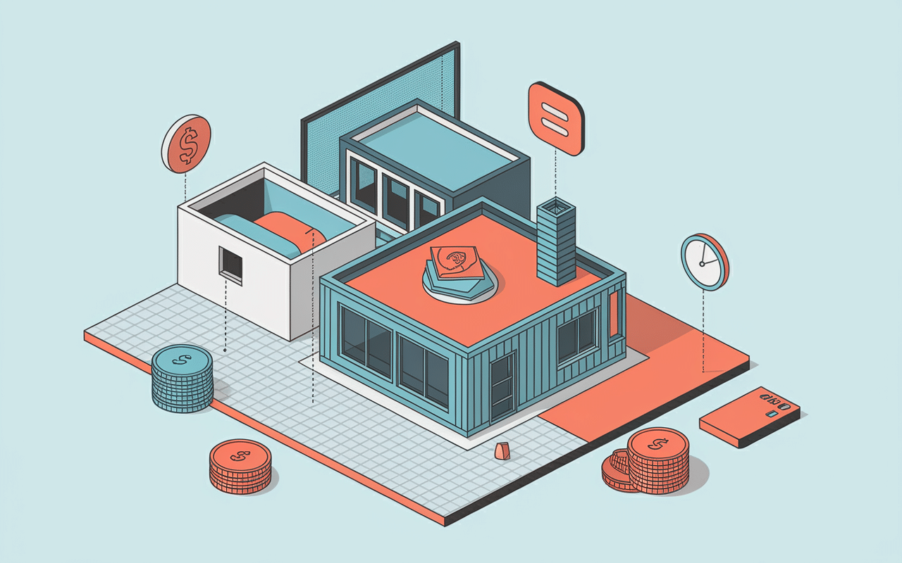 Illustration avantages conteneur aménagé maison modulaire
