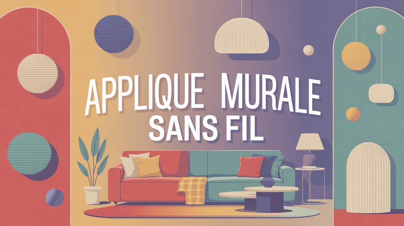 applique murale sans fil dans différents intérieurs modernes