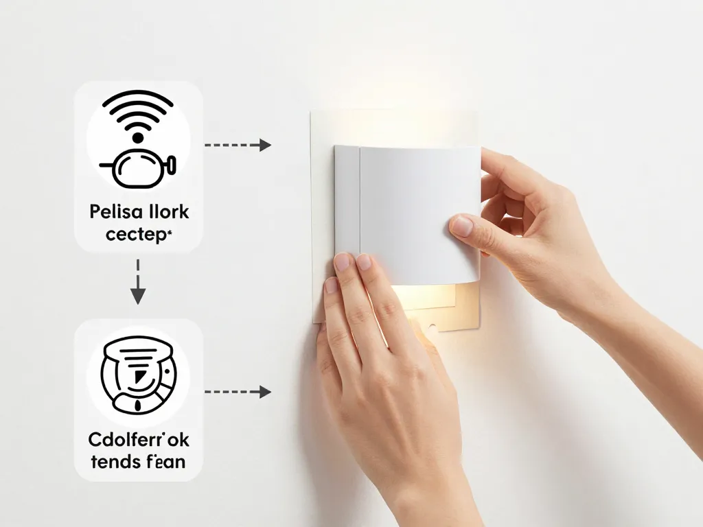 applique murale sans fil installation étape par étape