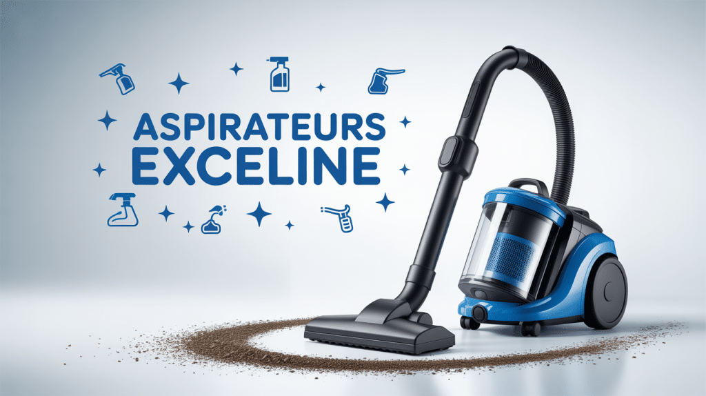 exceline aspirateur sans sac fond blanc professionnel
