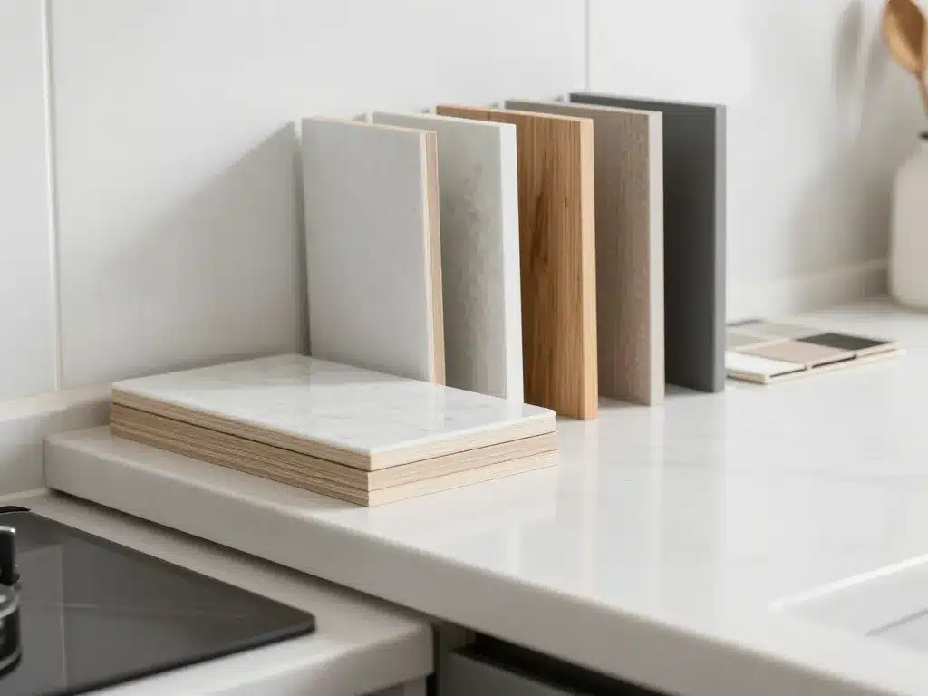 Texturalité des matériaux ikea cuisine plan de travail en scène produit