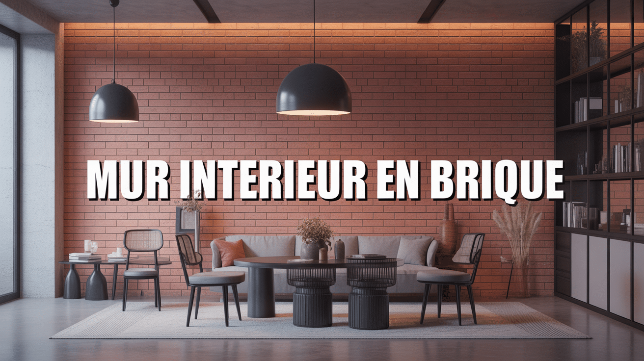 mur interieur brique rouge ambiance loft industriel