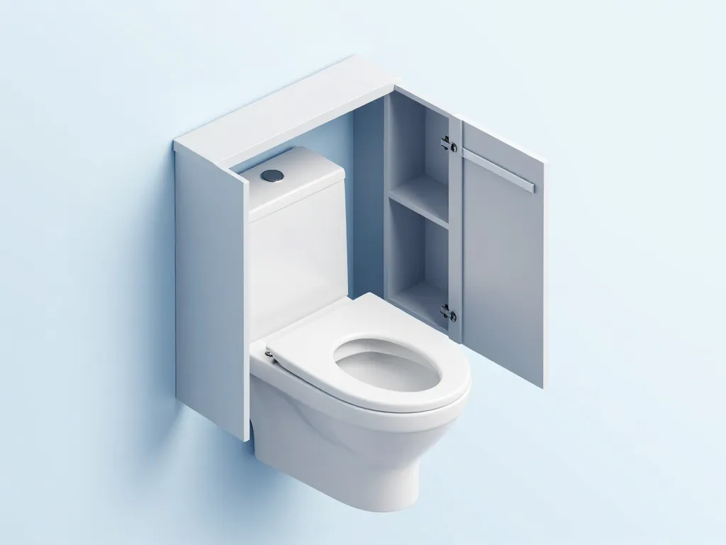 structure wc suspendu meuble diagramme fonction et rangement