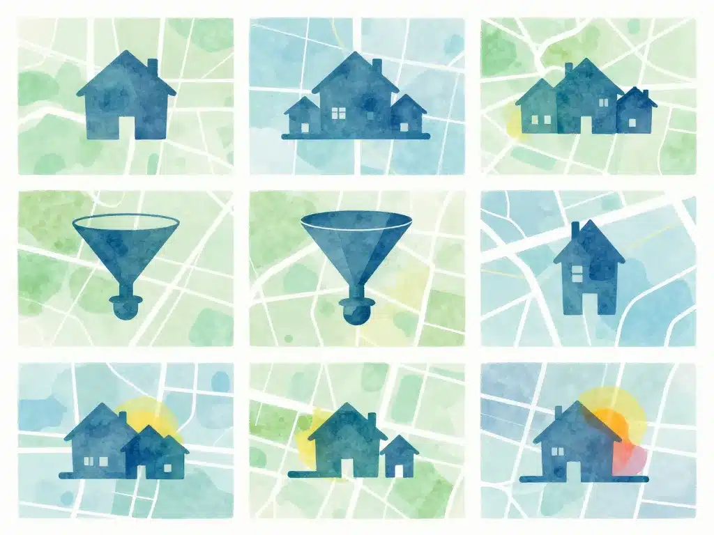 visualisation filtrage marché local castorus immobilier