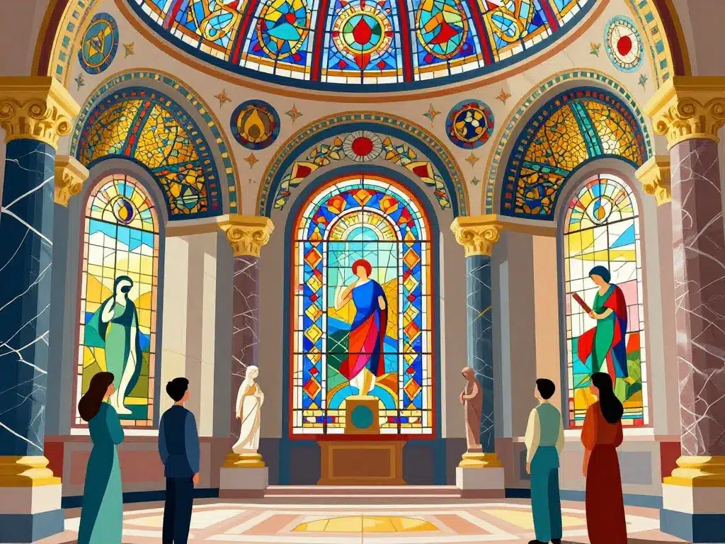 Décor intérieur basilique saint étienne de pest panoramique