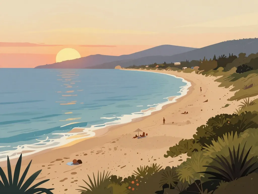 plage Portigliolo entre mer et maquis