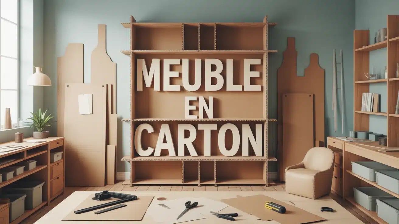 meuble en carton fabrication atelier