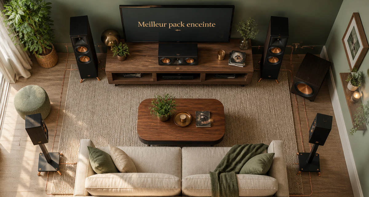meilleur pack enceinte home cinéma dans un salon moderne