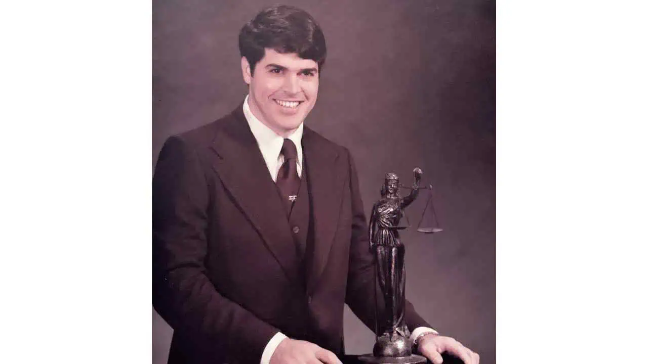 John Romano bar admission headshot 1975