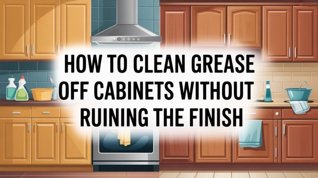 How To Clean Grease Off Cabinets Without Ruining The Finish
