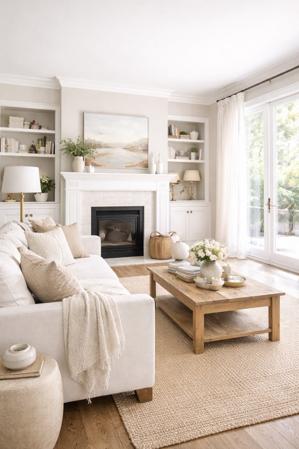 Serene living room with natural light