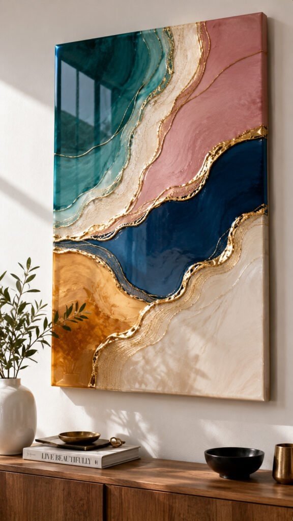 Abstract elegance in a modern space