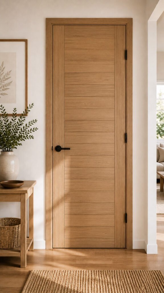 Horizontal wood panel
