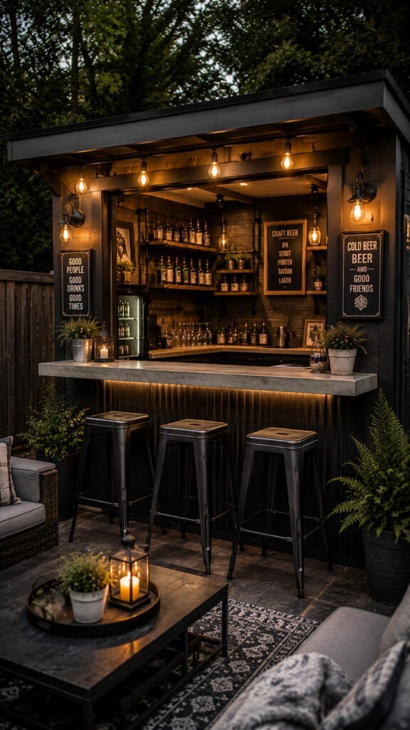 Industrial Style Pub Shed 