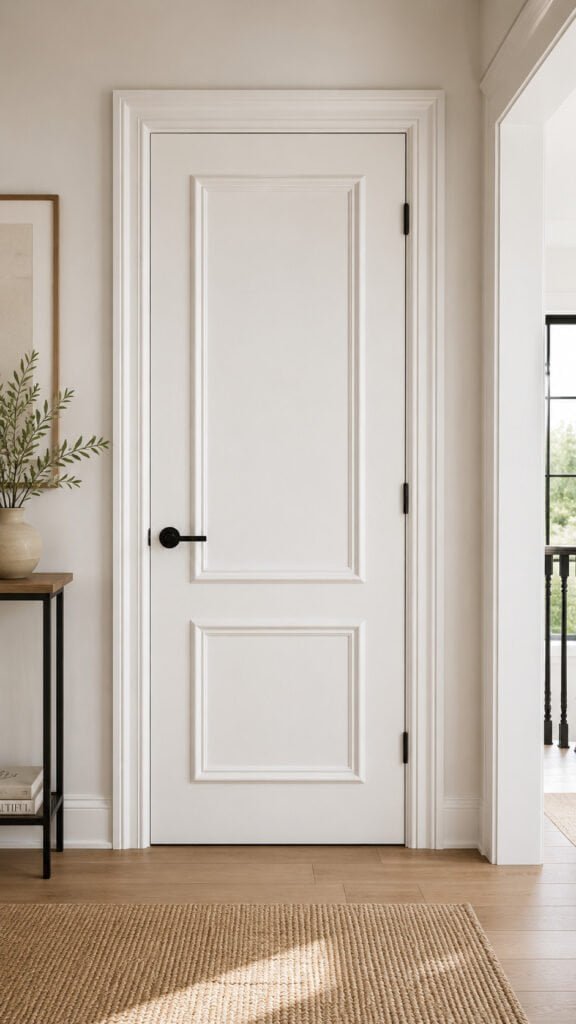 Minimalist hallway with clean lines