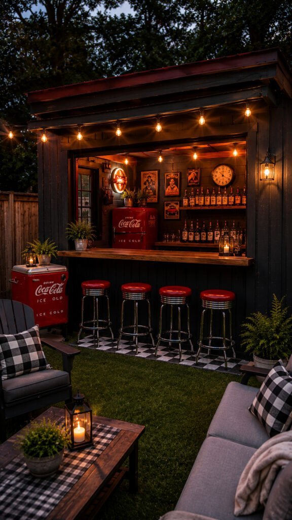 Retro Backyard Bar Shed
