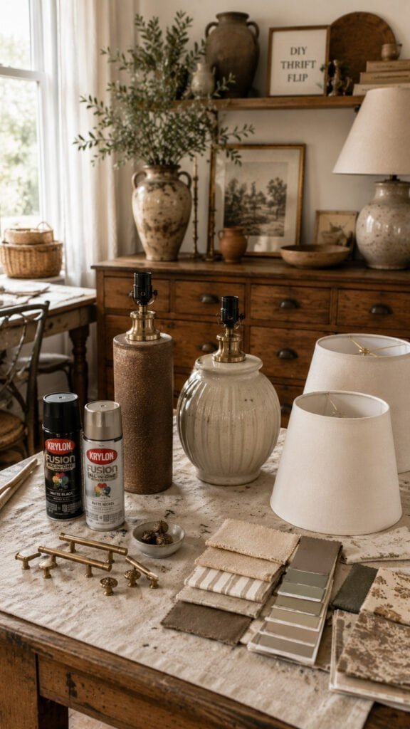 Rustic DIY craft workspace inspiration
