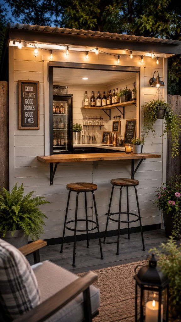Small Backyard Pub Shed