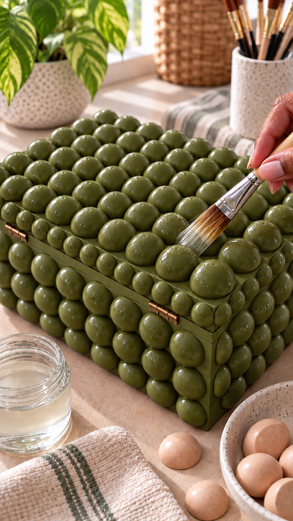 Glossy Beaded Keepsake Box Crafting