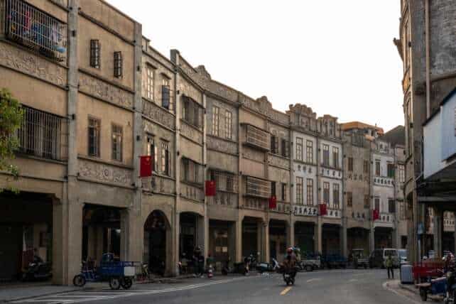 Traditional market street in Taishan, part of the Five Counties of Guangdong