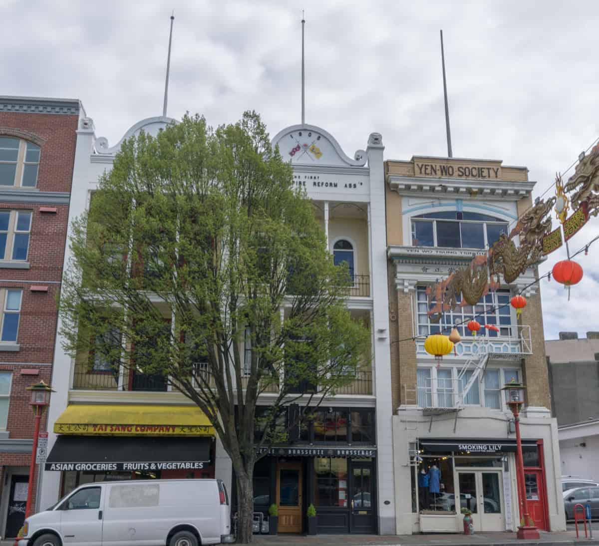 The Yen Wo Society building in Victoria, home to the Tam Kung Temple, one of Canada's oldest Chinese temples