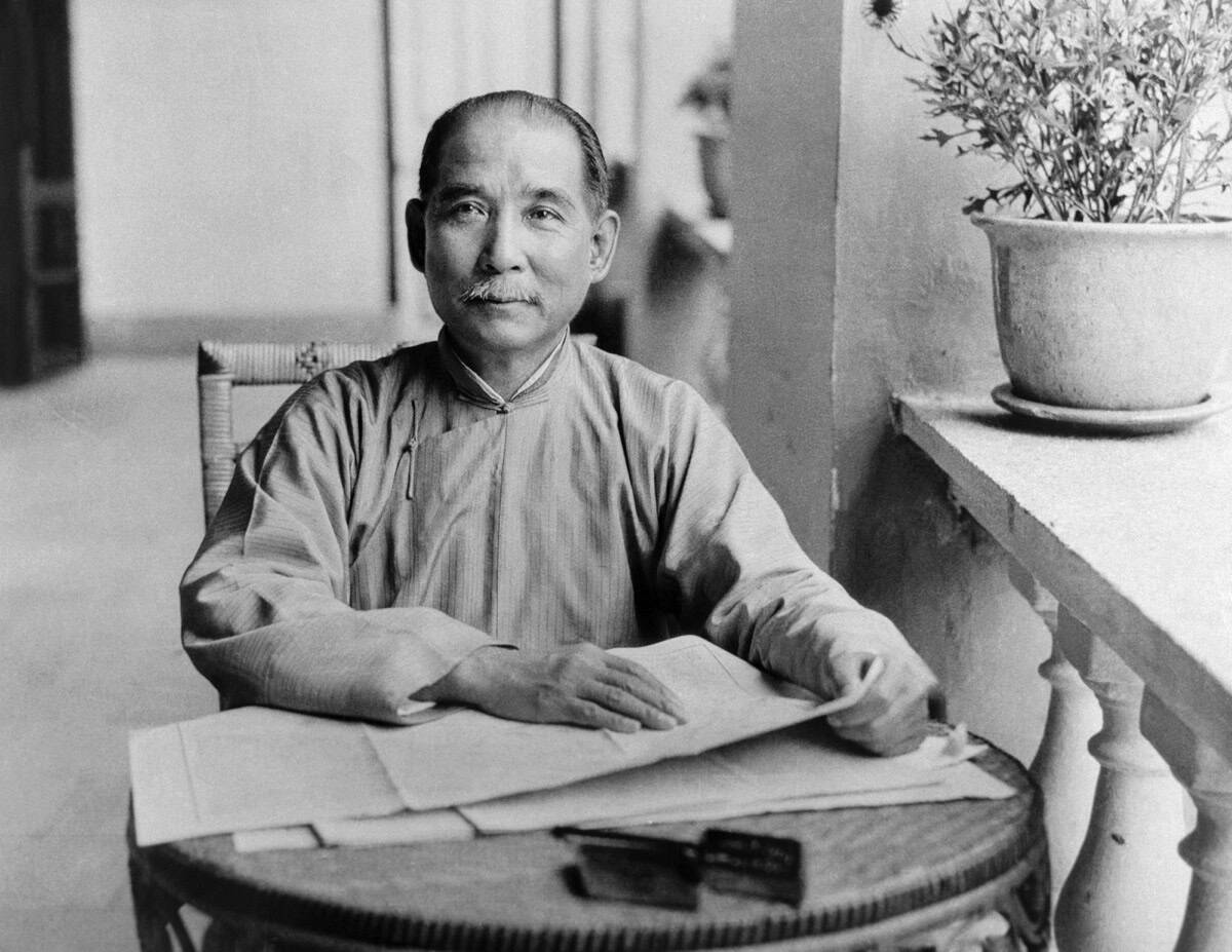 Sun Yat-sen in 1924, Guangzhou.