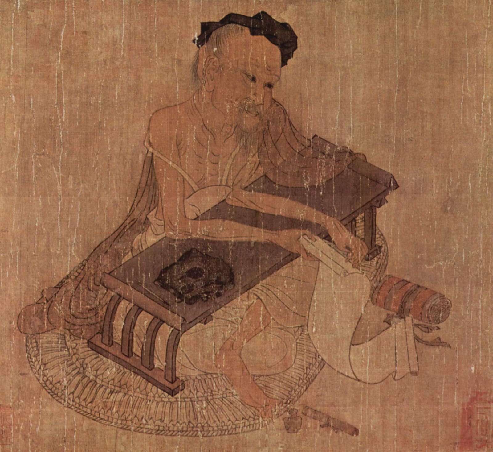 Portrait of the Tang dynasty poet Wang Wei