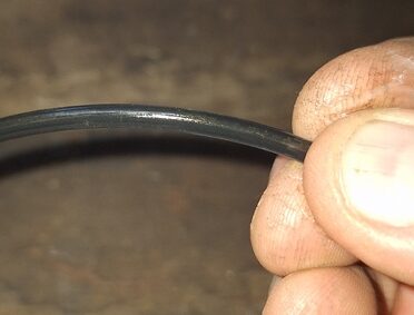Oring greased the shiny surface on a newly greased o-ring