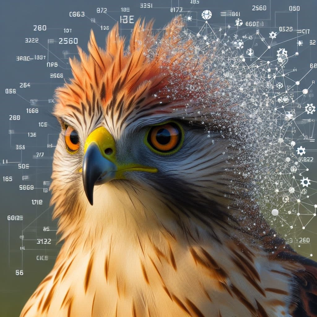 Red-Shouldered Hawk Symbolism: Spirit Animal, Totem, Dreams An image of a majestic red-shouldered hawk, its sharp gaze fixed forward with a commanding presence, embodying the essence of leadership and strength in the natural world